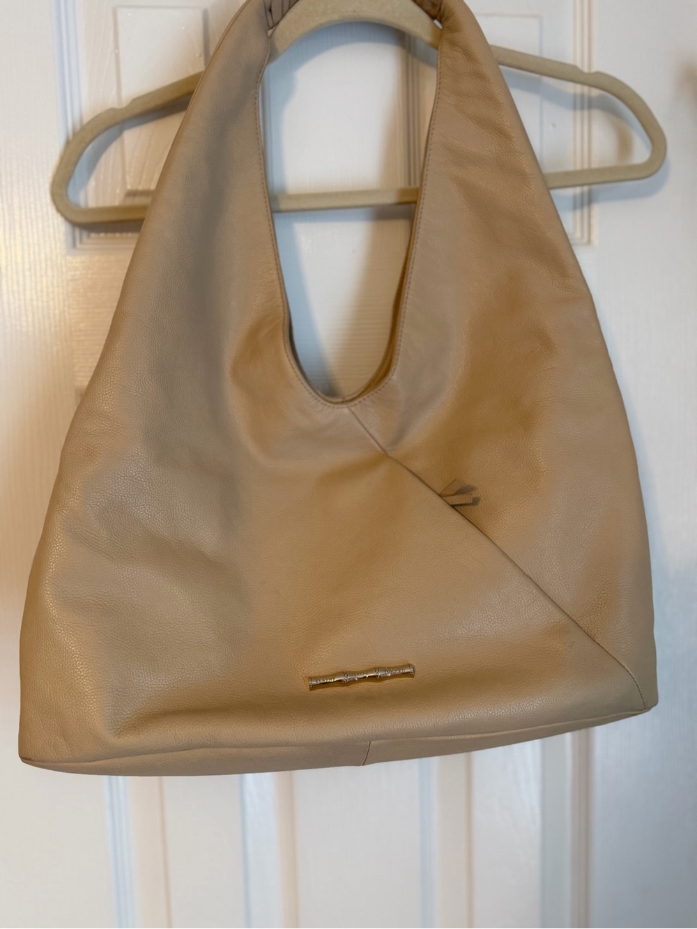 Elaine Turner Taupe Shoulder leather Hobo